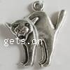 Zinc Alloy Animal Pendants, Cat, plated lead & nickel free Approx 