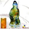 Lampwork Decoration, Buddha, kwan-yin shape, colored glaze lampwork 