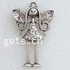 Character Shaped Zinc Alloy Pendants, Girl, plated 