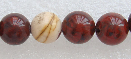 Yolk Stone Bead, Round, more sizes for choice & imported, Length:15 Inch, Sold By Strand