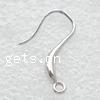 Sterling Silver Hook Earwire, 925 Sterling Silver, plated 