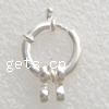 Sterling Silver Spring Ring Clasp, 925 Sterling Silver, plated 