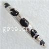 Brass Tube Beads, with enamel, plated, enamel nickel, lead & cadmium free 