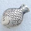 Zinc Alloy Animal Beads, Fish, plated 