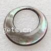 Pendant Black-Lip Shell Round Donut 30x30x3.5mm