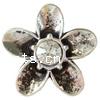 Resin Zinc Alloy Pendants, Flower lead free 