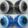 Evil Eye Resin Beads, Round 6mm 