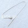 Brass Hook Earwire, plated 4mm 