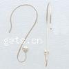 Sterling Silver Hook Earwire, 925 Sterling Silver, plated 