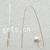 Sterling Silver Hook Earwire, 925 Sterling Silver, plated 