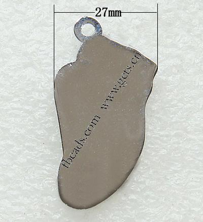 Pendentifs de chaussures en alliage de zinc, avec émail, Placage, émail, plus de couleurs à choisir, 27x28x2mm, Trou:Environ 2mm, Vendu par PC