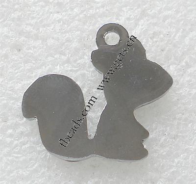 Zinc Alloy Animal Pendants, Squirrel, plated, enamel, more colors for choice, 24x22x2mm, Hole:Approx 2mm, Sold By PC