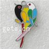 Zinc Alloy Animal Pendants, Bird, enamel Approx 2mm 