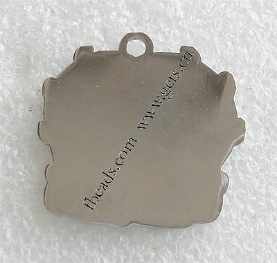 Charakterform Zinklegierung Anhänger, Mädchen, plattiert, Emaille, keine, 27x24x2mm, Bohrung:ca. 2mm, verkauft von PC