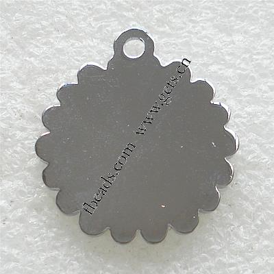 Zink Legierung Emaille Anhänger , Zinklegierung, Blume, plattiert, keine, 25x25x2mm, Bohrung:ca. 1.5mm, verkauft von PC