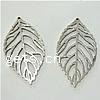 Zinc Alloy Leaf Pendants, plated Approx 2mm 