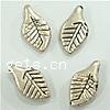 Zinc Alloy Leaf Pendants nickel, lead & cadmium free Approx 1mm 