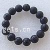 Pulsera Mala, Ágata negra, glaseado, 14mm, agujero:aproximado 2mm, longitud:8.2 Inch, aproximado 15PCs/Sarta, Vendido por Sarta