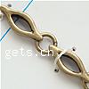 Zinc Alloy Handmade Chain, Horse Eye lead & cadmium free ; 6mm 