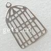 Pendentifs d'outil en laiton, cage, Placage, plus de couleurs à choisir Environ 2mm, Vendu par PC