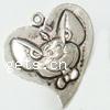 Zinc Alloy Heart Pendants, plated Approx 1.7mm 