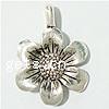 Zinc Alloy Flower Pendants, plated, 6 petal Approx 2mm 