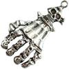 Zinc Alloy Hand Pendants, plated nickel, lead & cadmium free Approx 