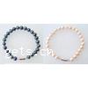 Cultured Freshwater Pearl Bracelets, brass screw clasp 7-8mm .5 Inch 