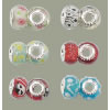 Lampwork Sterling Silver Double Core Beads, Rondelle, 13x8mm, Hole:Approx 4.5MM, Sold by PC