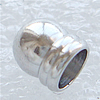 Brass End Cap, Tube, plated Approx 1.5mm 