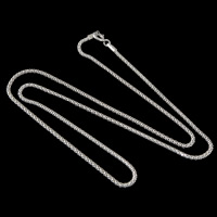 Collier en argent sterling chaîne, argent sterling 925, chaîne en lanterne, 1.5mm Environ 18 pouce, Vendu par brin