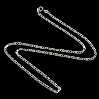 Collier en argent sterling chaîne, argent sterling 925, chaîne marine Environ 18 pouce, Vendu par brin