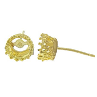 Clou boucle d'oreille en laiton, Placage, plus de couleurs à choisir 1mm,, 16mm, Diamètre inté Environ 5mm, Vendu par paire