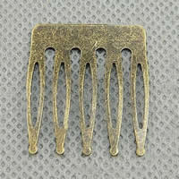 Decorative Hair Combs, Iron, plated nickel, lead & cadmium free 