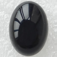 Cabochon en agate, agate noire, ovale, multiple tailles pour le choix, Vendu par PC