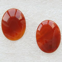 Cabujones de Ágata, Ágata roja, Redondo Aplanado, 20x15x3mm, Vendido por UD