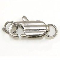 Messinghummerklauenschnalle 
, Messing, Rechteck, plattiert, keine, 14x6x4mm, Bohrung:ca. 3mm, 2000PCs/Tasche, verkauft von Tasche