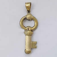 Brass Key Pendants, plated Approx 