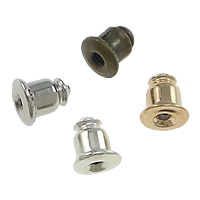 Brass Barrel Bullet Style Ear Nut, plated Approx 1mm 