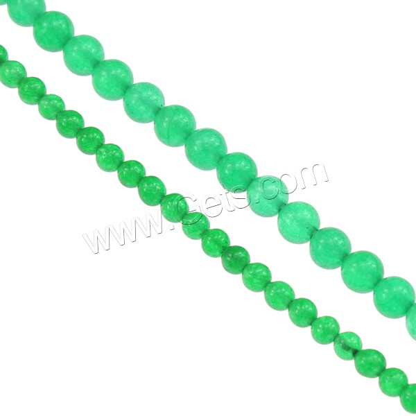 Jade Malaysia Bead, Round, more sizes for choice, Length:15 Inch, Sold By Strand