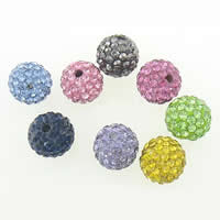 Perles d'argile Pave strass, Clay Pave, Rond, avec 50 pcs strass & avec les strass de catégorie A, plus de couleurs à choisir, PP11,8mm Environ 1.8mm, Vendu par PC