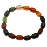 Tourmaline Couleur Agate bracelet, ovale Environ 7.5 pouce, Vendu par brin