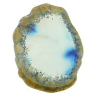 Agate Pendants de Quartz , agate quartz de glace, 38-43mm, 52-58mm Environ 1.5mm, Vendu par PC