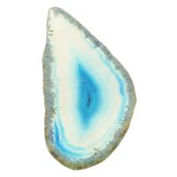 Ice Quartz Agate Pendants, Teardrop, 36-42mm, 78-83mm Approx 1.5mm 