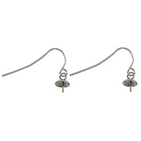 Stainless Steel Hook Earwire, original color 0.7mm 