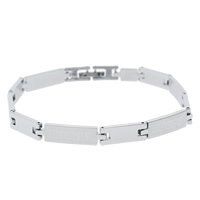 Brass Bracelets, platinum color plated, nickel, lead & cadmium free  Approx 7.5 Inch 