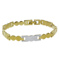 Brass Bracelets, plated, two tone, nickel, lead & cadmium free Approx 7.5 Inch 