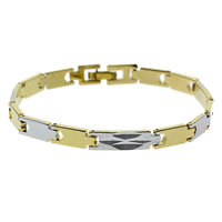 Brass Bracelets, plated, flower cut & two tone, nickel, lead & cadmium free  Approx 7.5 Inch 