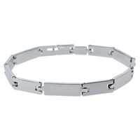 Brass Bracelets, platinum color plated, nickel, lead & cadmium free  Approx 7 Inch 