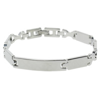 Brass Bracelets, platinum color plated, nickel, lead & cadmium free  Approx 7 Inch 